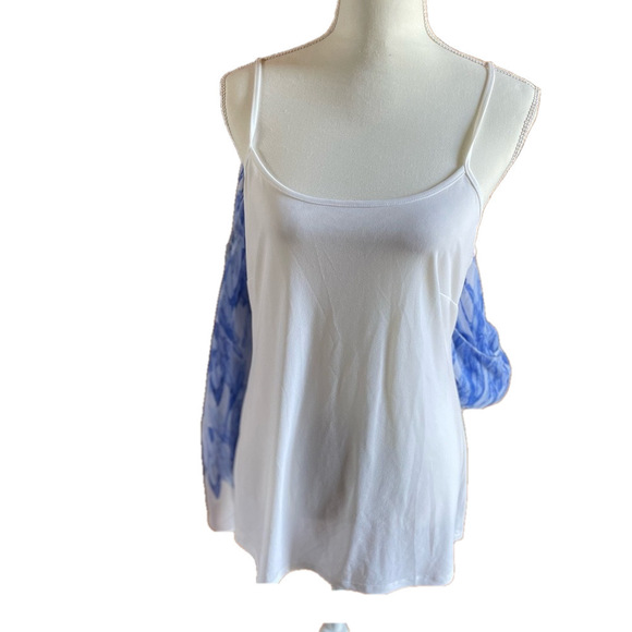 Alfani 0x top with white tank attached. - Picture 3 of 4
